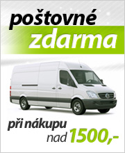 Poštovné zdarma při nákupu nad 1500 Kč