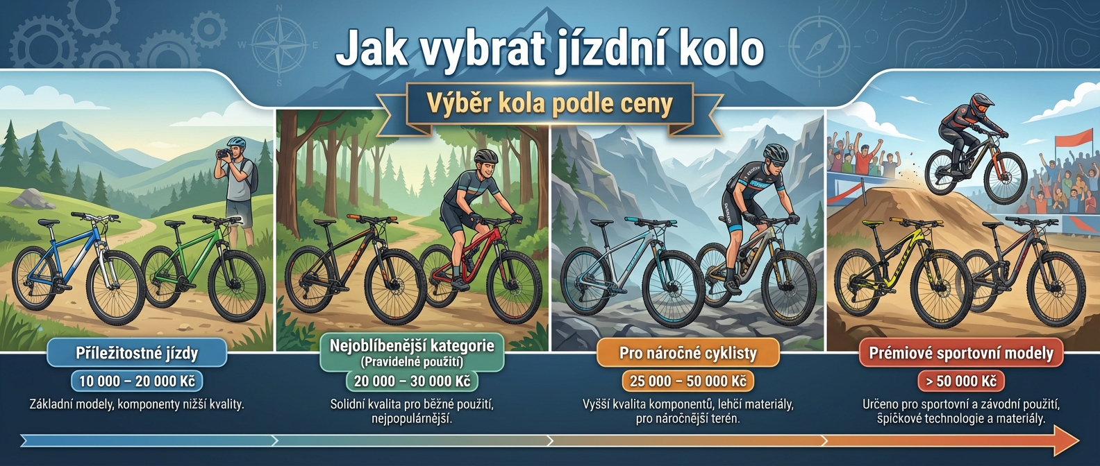 Výběr jízdního kola podle ceny