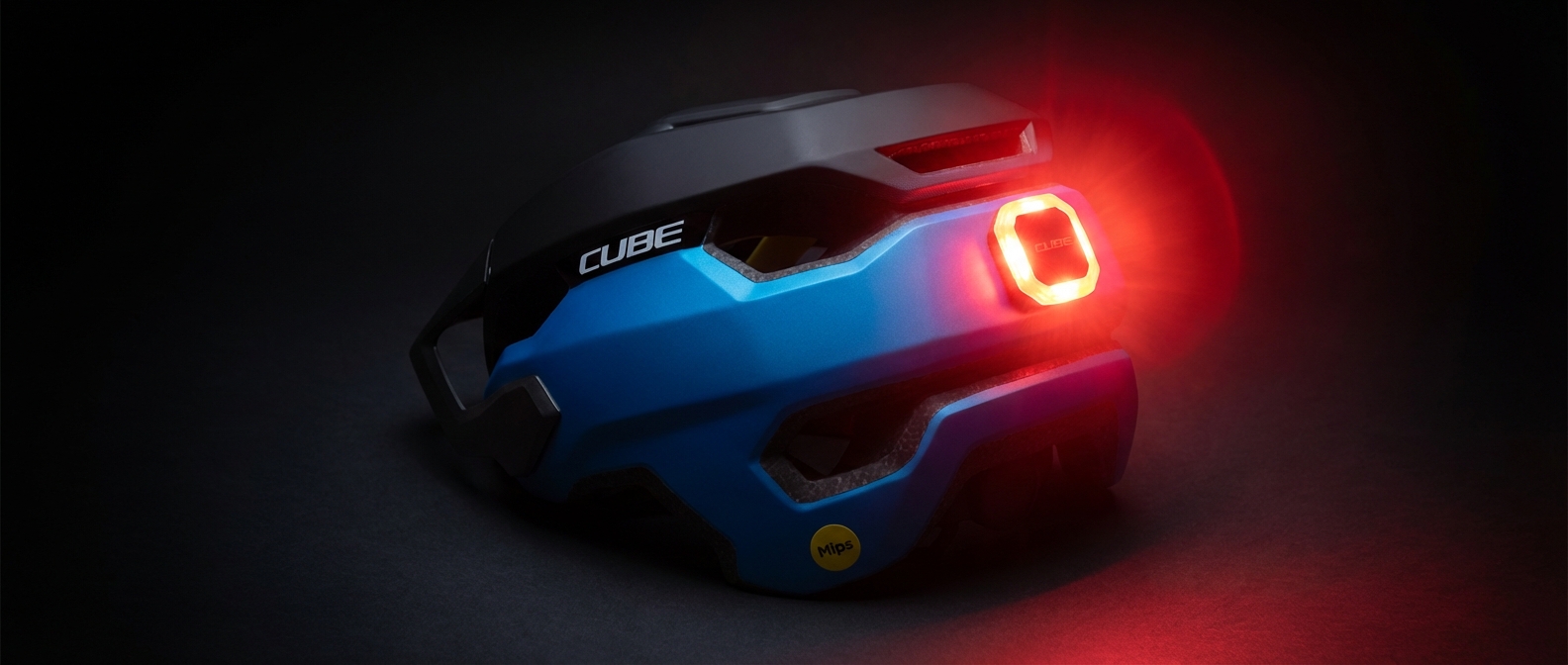 bezpečné osvětlení cyklistické přilby