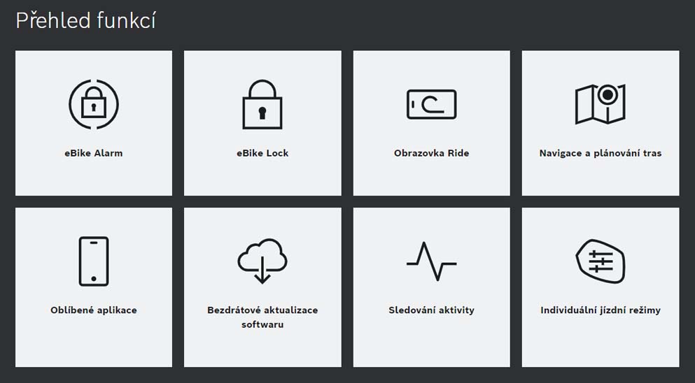 přehled funkcí bosch ebike flow