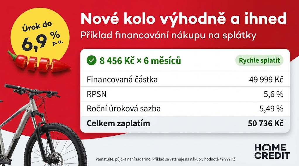 homecredit výhodné splátky