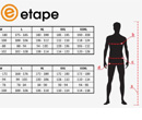 Tabulka velikostí oblečení ETAPE