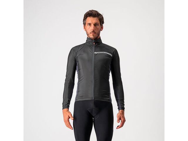Castelli – pánská větrovka Squadra Stretch, light black/dark gray