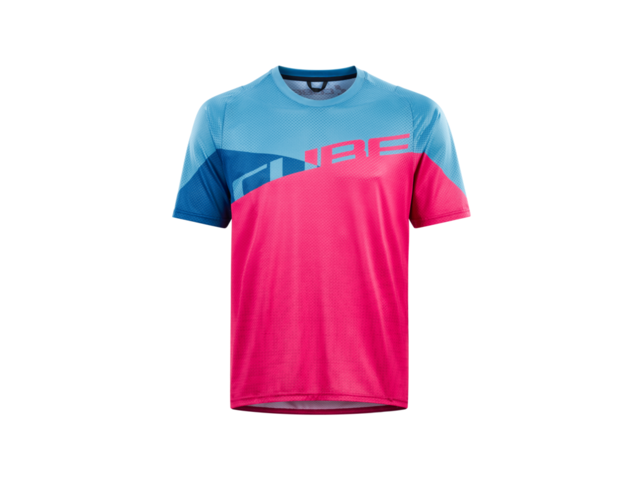 dres CUBE  EDGE ROUND NECK JERSEY blue/pink