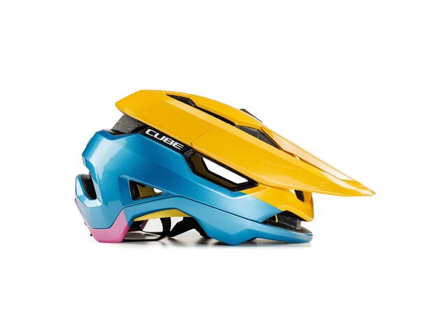 Přilba CUBE TROOPER yellow´n´blue´n´pink