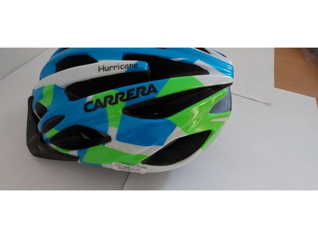 CYKLISTICKÁ HELMA  Carrera HURRICANE modrá/zelená/bílá