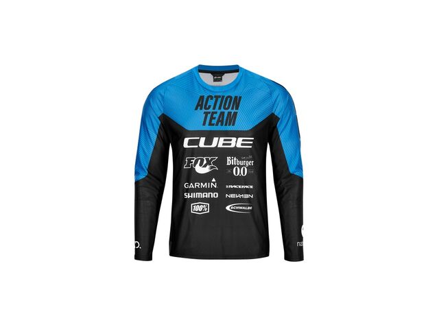 dres CUBE  EDGE ROUND NECK JERSEY black/blue