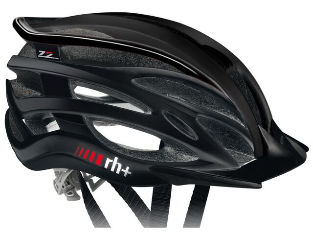 Cyklistická helma RH+ 2in1, matt black/shiny black