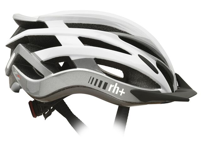 Cyklistická helma RH+ 2in1, shiny white/shiny silver/shiny medium silver