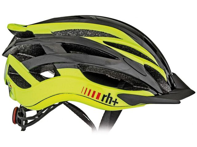 Cyklistická helma RH+ 2in1, shiny dark carbon/shiny yellow