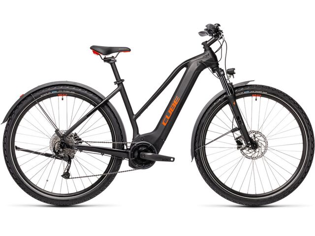Elektrokolo CUBE NATURE HYBRID ONE 625 Allroad 2021 black´n´red trapeze