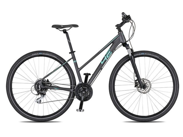 Krosové kolo 4EVER JASMINE DISC 2021 titan/tyrkys