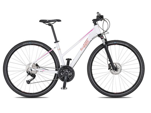 Krosové kolo 4EVER PULSE DISC 2021 bílá/rose gold