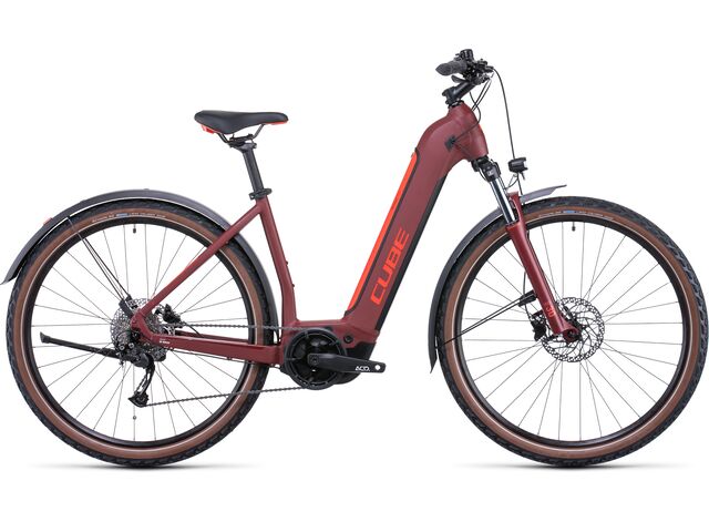 Elektrokolo CUBE NURIDE HYBRID PERFORMANCE 500 Allroad 2022 darkred´n´red Easy Entry