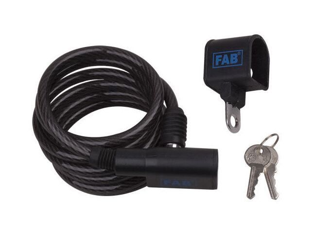 Zámek spirála FAB 180cm černá