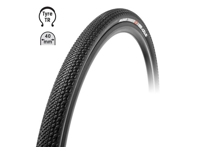 plášť TUFO Gravel THUNDERO 700x40C, bezdušový černý