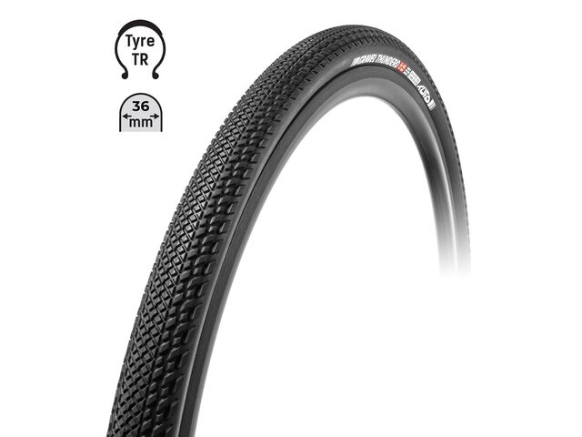 plášť TUFO Gravel THUNDERO 700x36C, bezdušový černý