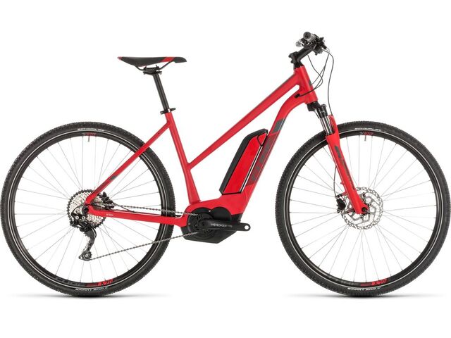 Elektrokolo CUBE CROSS HYBRID PRO 500 2019 red´n´grey trapeze