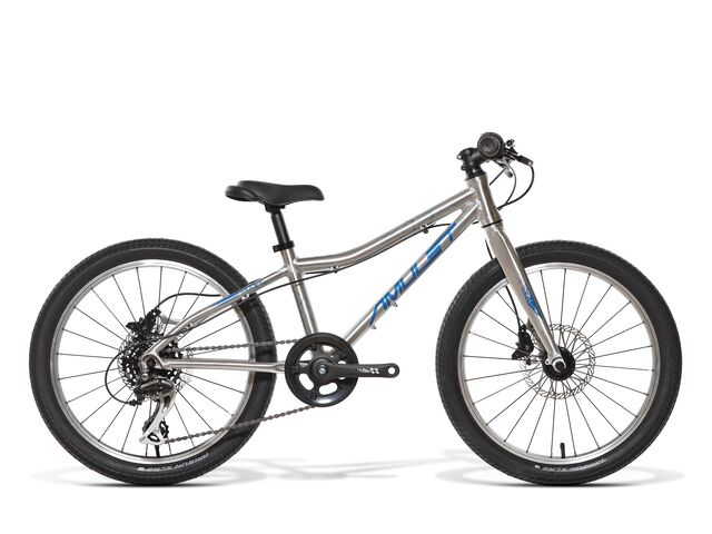 dětské kolo AMULET 20 YOUNGSTER alu brushed transparent/dark blue shiny 2022