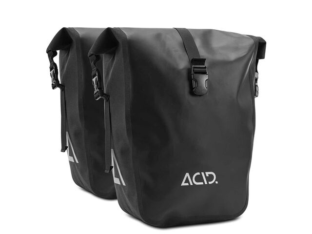 Boční tašky ACID Traveler Pure 20 black na zadní nosič (2kusy)