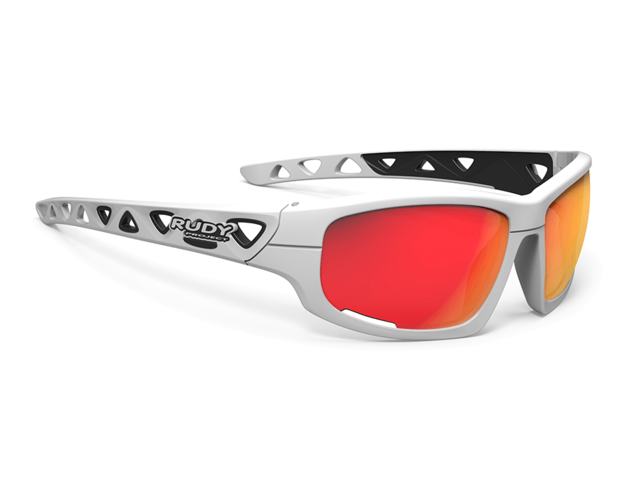 Cyklistické brýle RUDY PROJECT AIRGRIP white gloss/multilaser orange