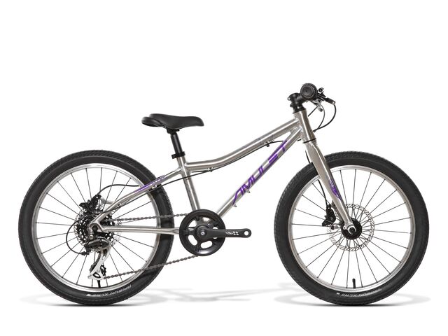 dětské kolo AMULET 20 YOUNGSTER alu brushed transparent/dark violet shiny 2022