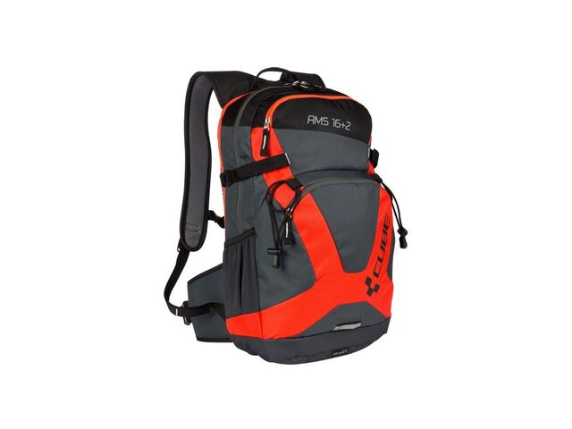 Batoh CUBE AMS 16+2 černo/červený