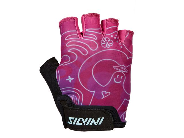 Dětské rukavice SILVINI Punta CA1438 black-fuchsia