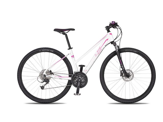 Krosové kolo 4EVER PULSE DISC 2019 bílá/růžová