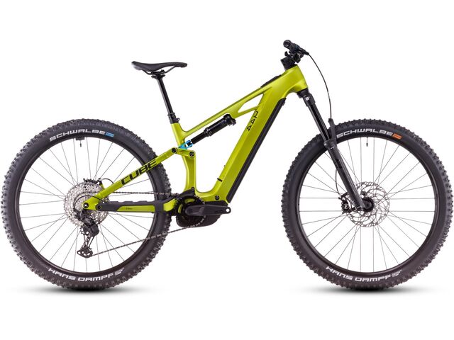 Elektrokolo CUBE STEREO Hybrid ONE44 HPC RACE 800 flashlime´n´blue 2025