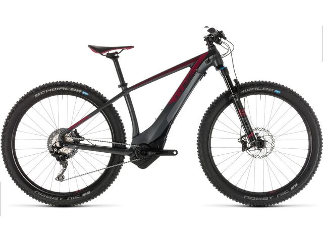 Horské kolo CUBE ACCESS HYBRID SLT 500 27,5 2019 iridium´n´berry