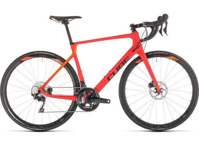 Silniční kolo CUBE AGREE C:62 RACE DISC 2019 red´n´orange