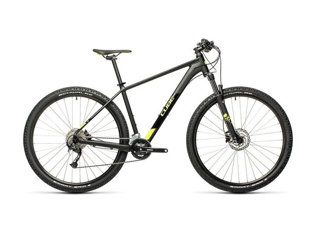 Horské kolo CUBE AIM EX 27,5 2021 black´n´flashyellow