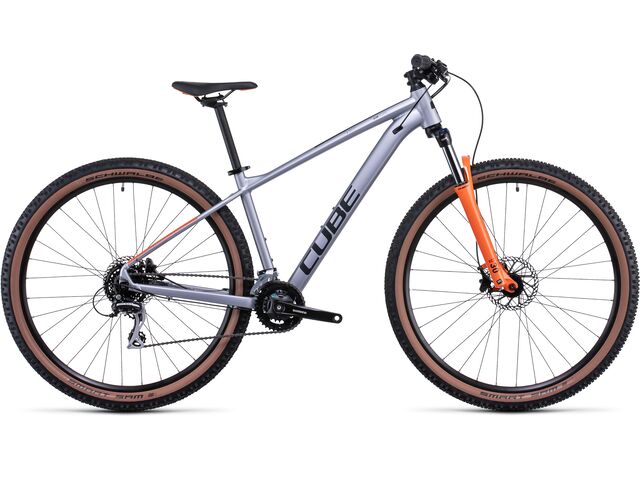 Horské kolo CUBE AIM RACE 2022 silver´n´orange