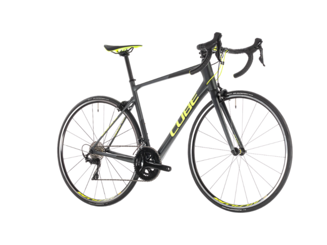 Silniční kolo CUBE ATTAIN GTC PRO 2019 iridium´n´flashyellow