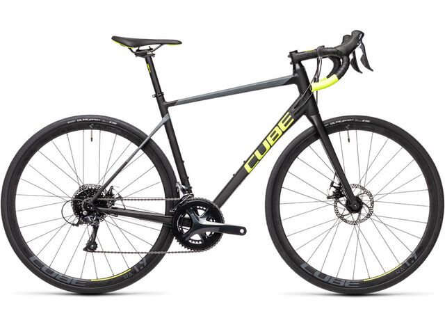 Silniční kolo CUBE ATTAIN PRO 2021 black´n´flashyellow