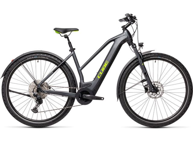 Elektrokolo CUBE CROSS HYBRID PRO 500 Allroad 2021 Trapeze iridium´n´green