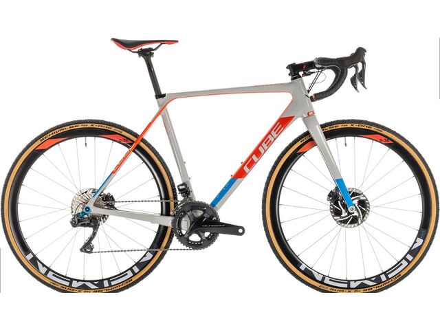 Cyklokrosové kolo CUBE CROSS RACE C:62 SLT 2019 grey´n´red