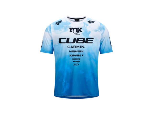 dres CUBE MTB X Actionteam S/S topas blue