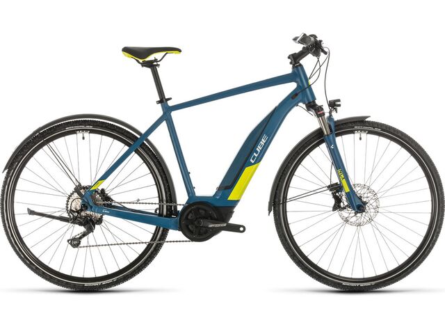 Elektrokolo CUBE NATURE HYBRID EXC ALLROAD 500 2020 blue´n´lime
