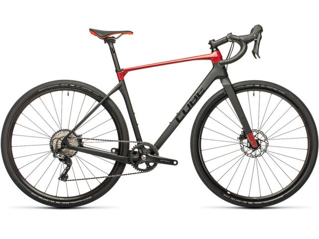 Gravel kolo CUBE NUROAD C:62 PRO 2021 carbon´n´red