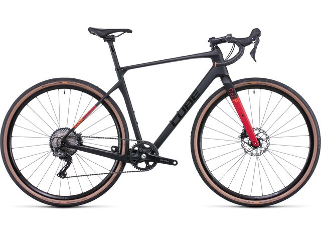 Gravel kolo CUBE NUROAD C:62 PRO 2022 carbon´n´red