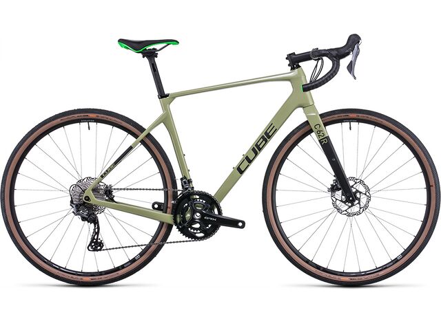 Gravel kolo CUBE NUROAD C:62 RACE 2022 green´n´flashgreen