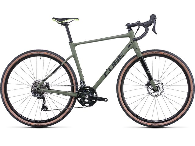 Gravel kolo CUBE NUROAD RACE olive´n´black