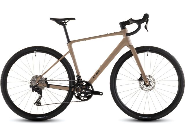 Gravel kolo Cube NUROAD RACE cappuccino´n´black 2026