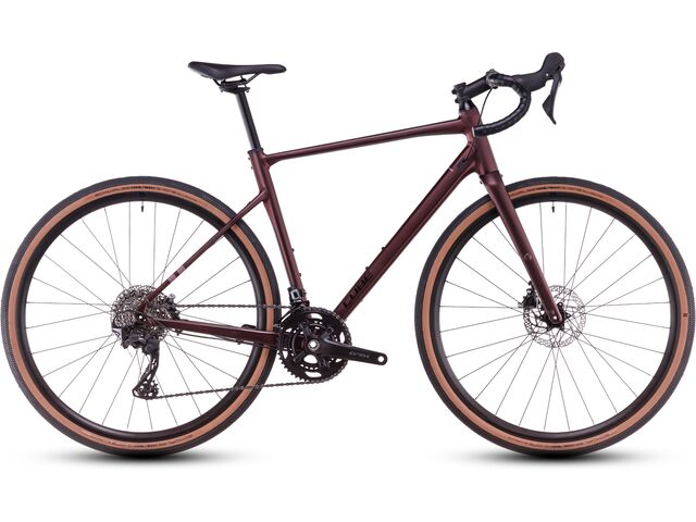 Gravel kolo CUBE NUROAD RACE rubyred ´n´ gloss 2025
