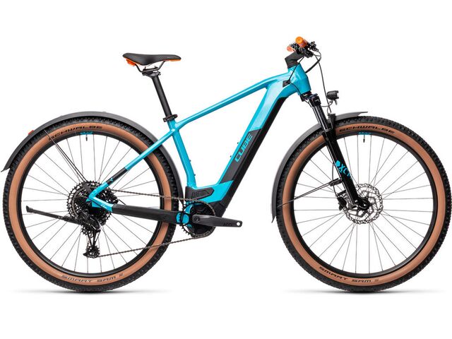 Elektrokolo CUBE REACTION HYBRID PRO 29 625 2021 Allroad Trapeze petrol´n´orange