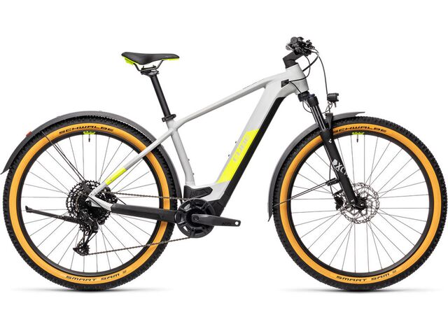 Elektrokolo CUBE REACTION HYBRID PRO 29 625 2021 Allroad Trapeze grey´n´yellow