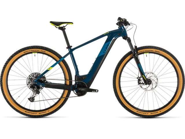 Horské elektrokolo CUBE REACTION HYBRID SL 29 2020 blue´n´yellow