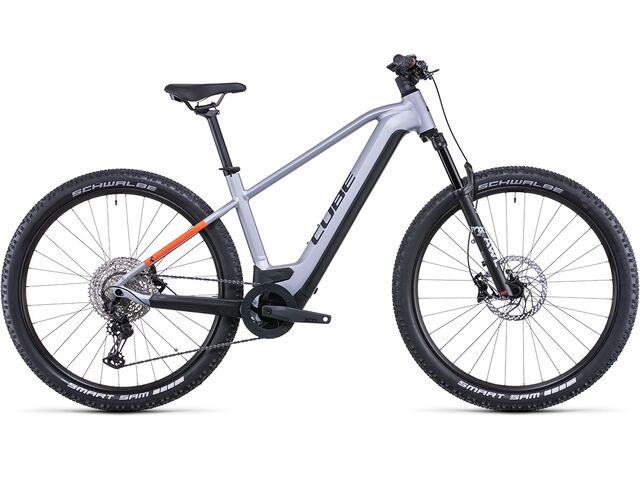 Elektrokolo CUBE REACTION HYBRID SL 750 2022 polarsilver´n´orange